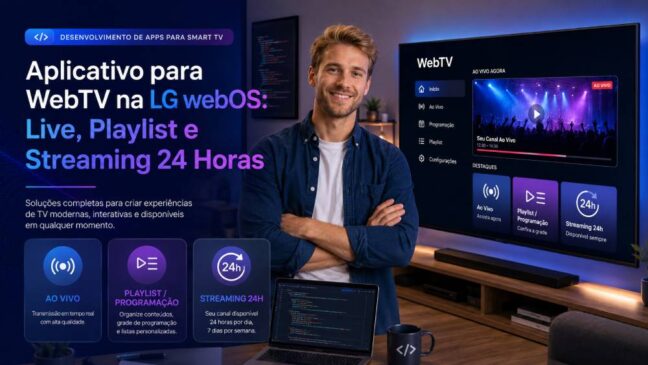 Aplicativo para WebTV na LG webOS: Live, Playlist e Streaming 24 Horas