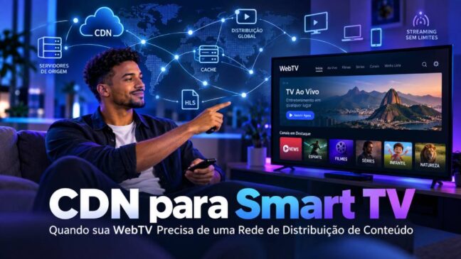 CDN para Smart TV: Quando sua WebTV Precisa de uma Rede de Distribuição de Conteúdo