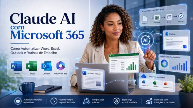 Claude AI com Microsoft 365: Como Automatizar Word, Excel, Outlook e Rotinas de Trabalho