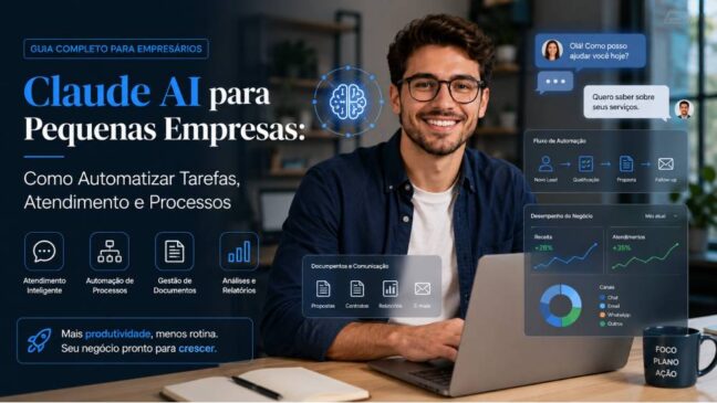 Claude AI para Pequenas Empresas: Como Automatizar Tarefas, Atendimento e Processos