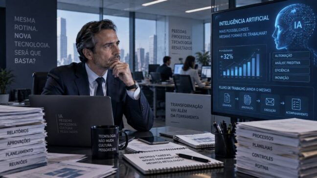 Empresas estão adotando IA, mas não mudam a forma como trabalham