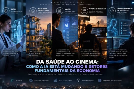 Da saúde ao cinema: como a IA está mudando 5 setores fundamentais da economia