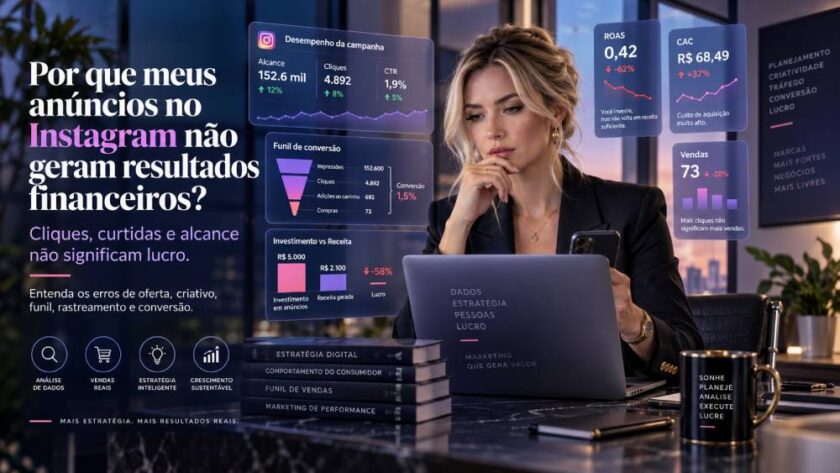 Seus anúncios no Instagram recebem cliques e curtidas, mas não geram lucro? Entenda quais são os maiores erros.