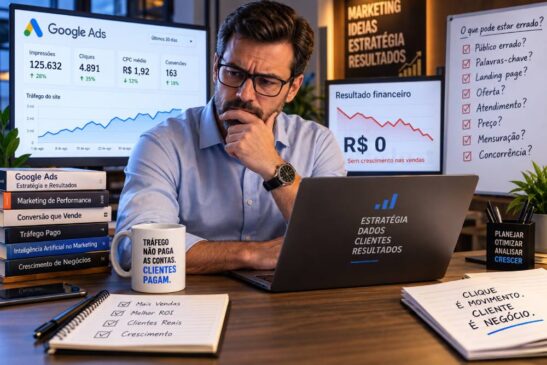 Por que muitas campanhas no Google Ads geram tráfego, mas não geram resultado financeiro