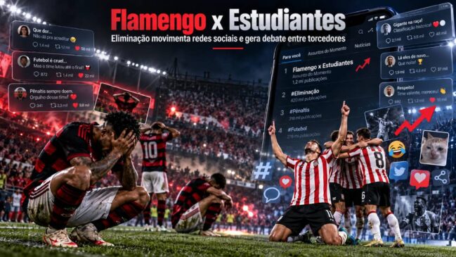 Flamengo x Estudiantes: eliminação movimenta redes sociais e gera debate entre torcedores