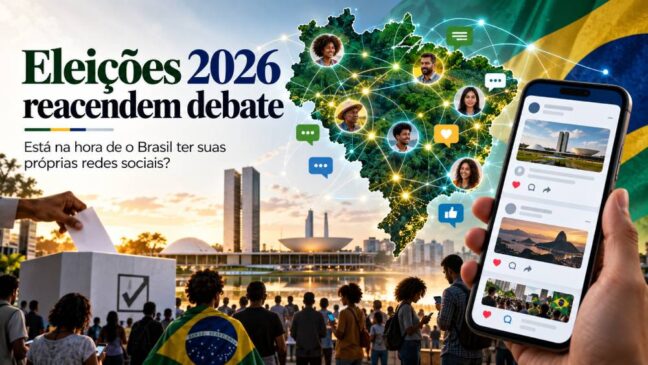 Eleições 2026 reacendem debate: está na hora de o Brasil ter suas próprias redes sociais?