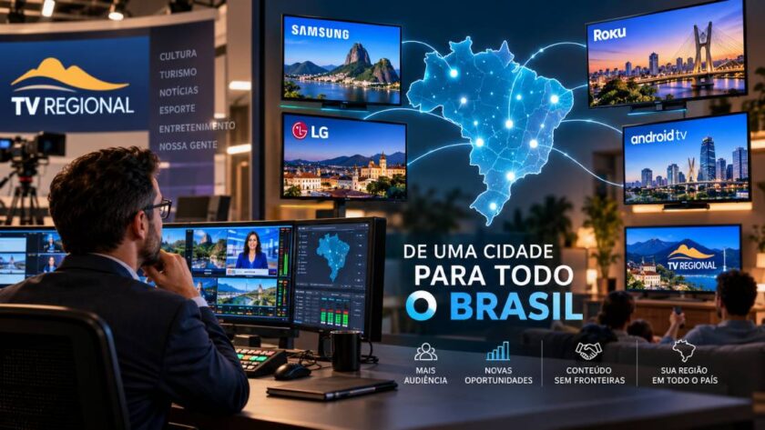 Como canais regionais podem conquistar audiência nacional com aplicativos para Smart TVs, streaming e estratégias de distribuição digital.