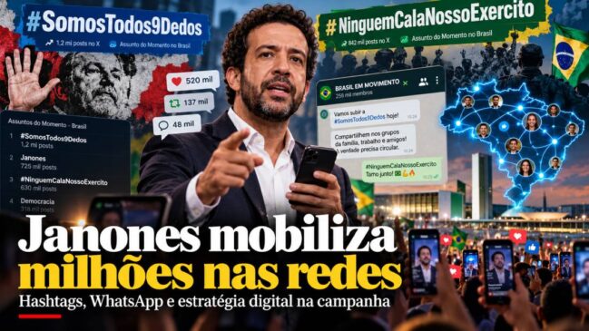 #ExercitoDoLula, #SomosTodos9Dedos a #NinguemCalaNossoExercito: como Janones mobilizou milhões nas redes