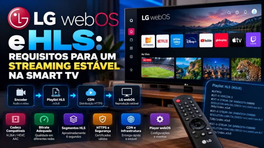 Os principais requisitos de HLS no LG webOS para evitar travamentos em Smart TVs.