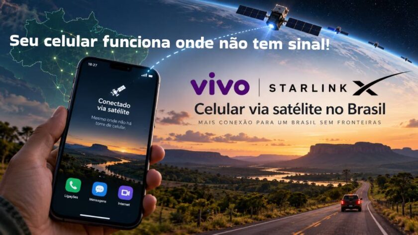Vivo Starlink já funciona no Brasil. Saiba quais celulares são compatíveis, como ativar o sinal via satélite, quais aplicativos funcionam e quanto custa.